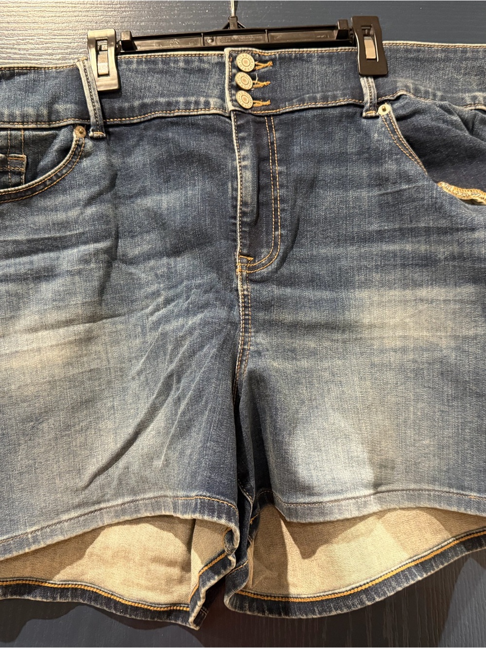 torrid Men's Relaxed Denim Shorts in Faded Blue
